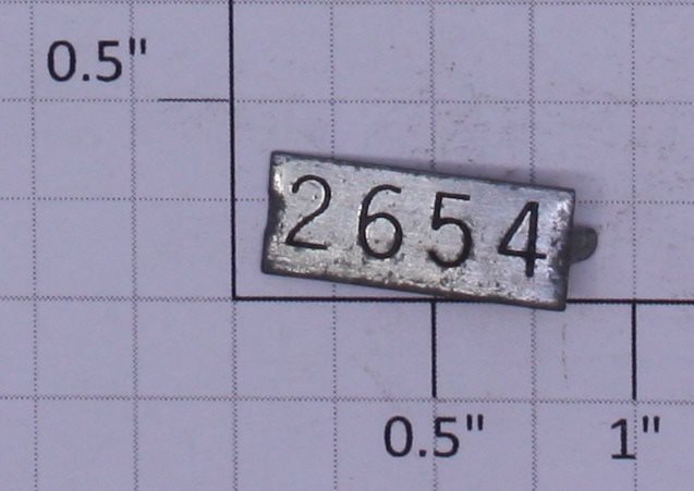 Lionel 2654-4 Nickel Number Plate – Trainz