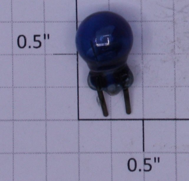 Lionel 19B 12 Volt 2-Pin Translucent Blue Small Globe Light Bulb