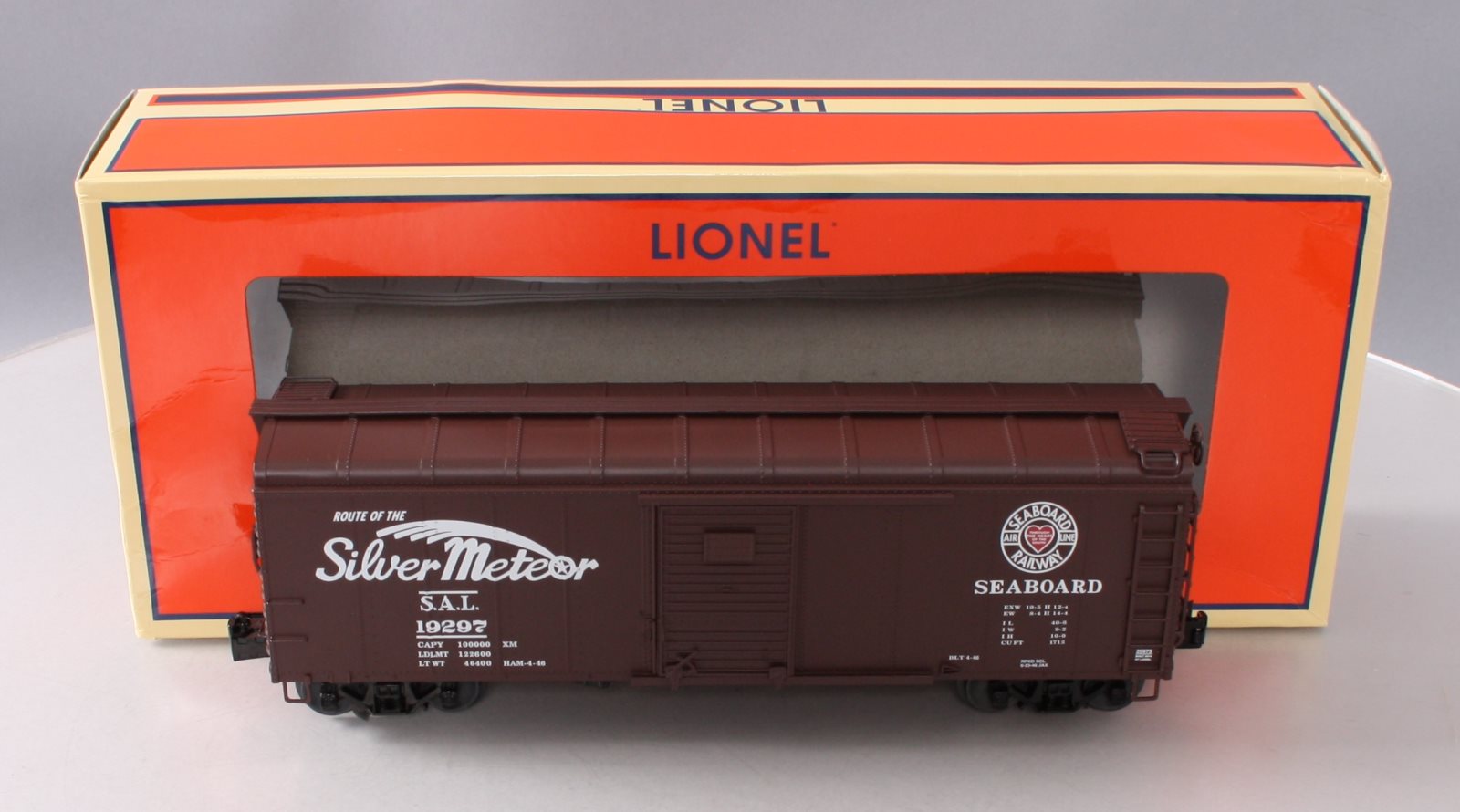 Lionel 6-25973 Seaboard Single Door Round Roof Boxcar #19297