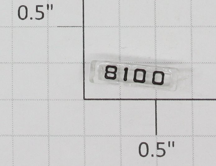 Lionel 8100-43 Right Hand Clear Marker Lens/Number Board with Black Lettering