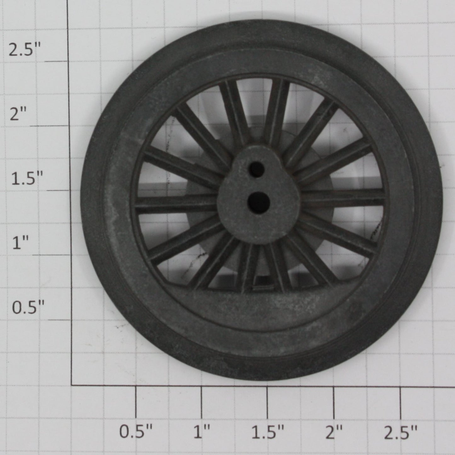 Lionel 5L-40 Late Cast Iron Thick Rim Spoked Wheel