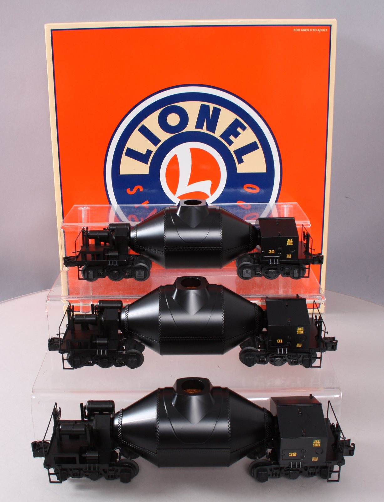 Lionel 6-39411 O Jones & Laughlin Steel Corp Hot Metal Cars (Set of 3)