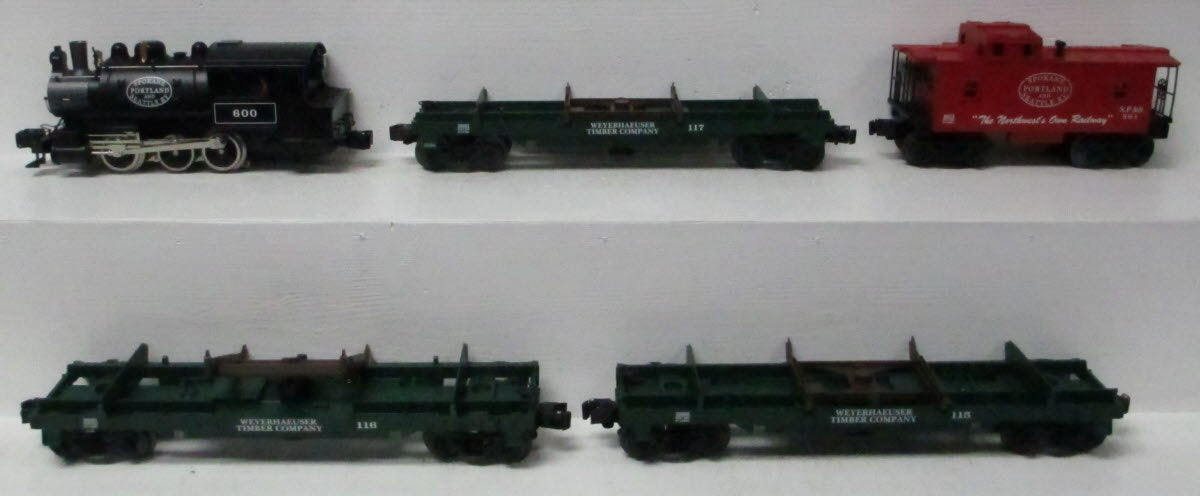 Lionel cascade range logging train sales set