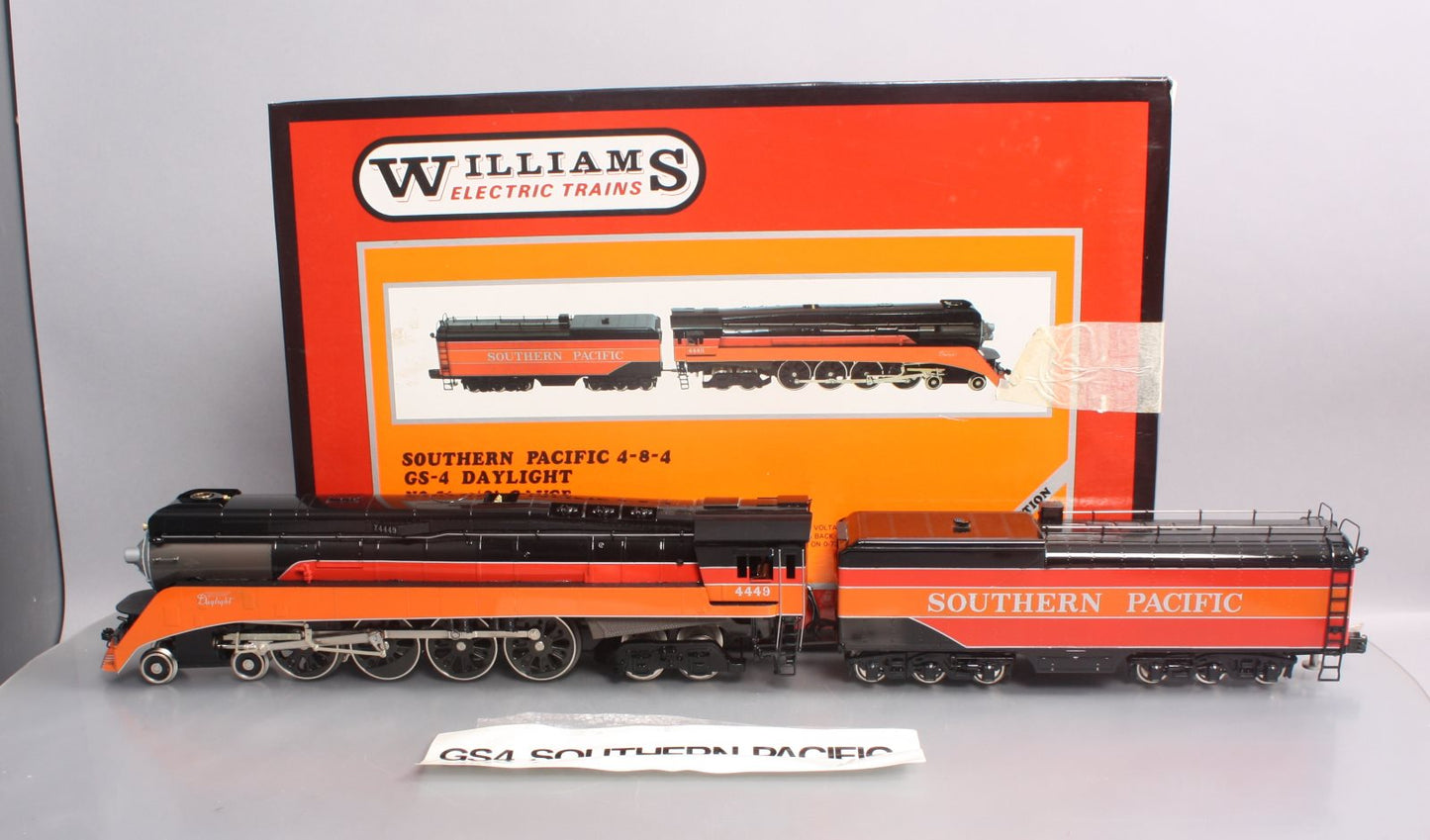 Williams 40001 O Gauge Southern Pacific 4-8-4 GS-4 Steam Loco & Tender #4449