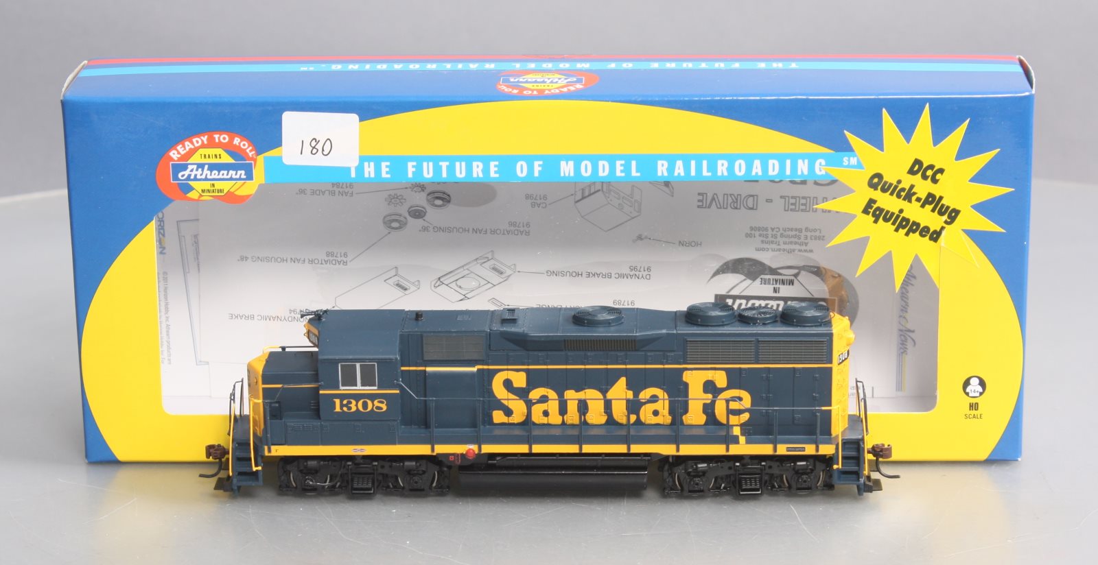 Athearn 96037 HO Scale Santa Fe GP35 Diesel Locomotive #1308