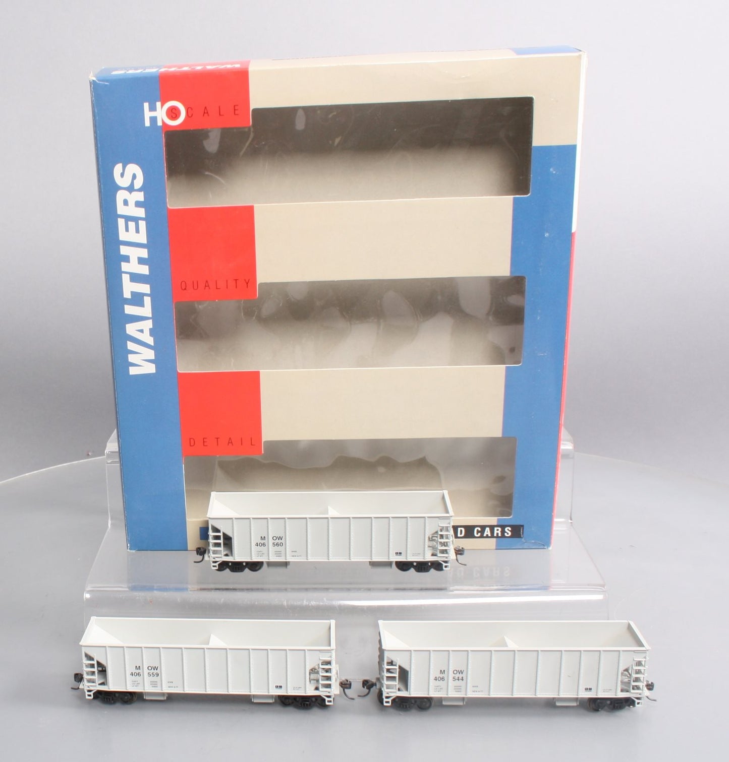 Walthers 932-34205 HO Scale MOW Ballast Hopper Ready To Run (Set of 3)