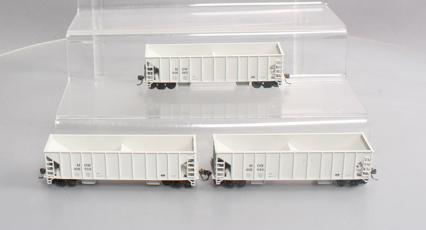 Walthers 932-34205 HO Scale MOW Ballast Hopper Ready To Run (Set of 3)