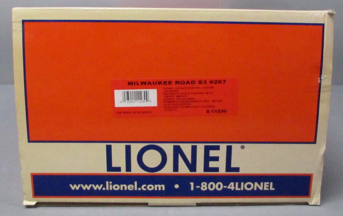 Lionel 6-11230 O Gauge Milwaukee Road S-3 Steam Locomotive & Tender #267 wLEGACY