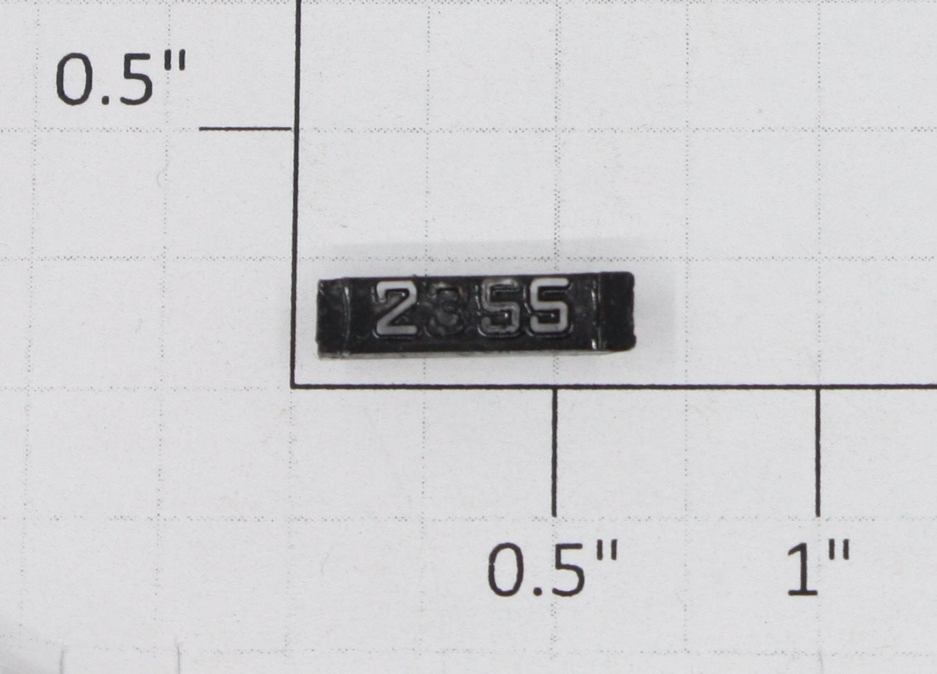 Lionel 2355-6/10 Black Painted Raised Number Marker Lens/Number Board Set