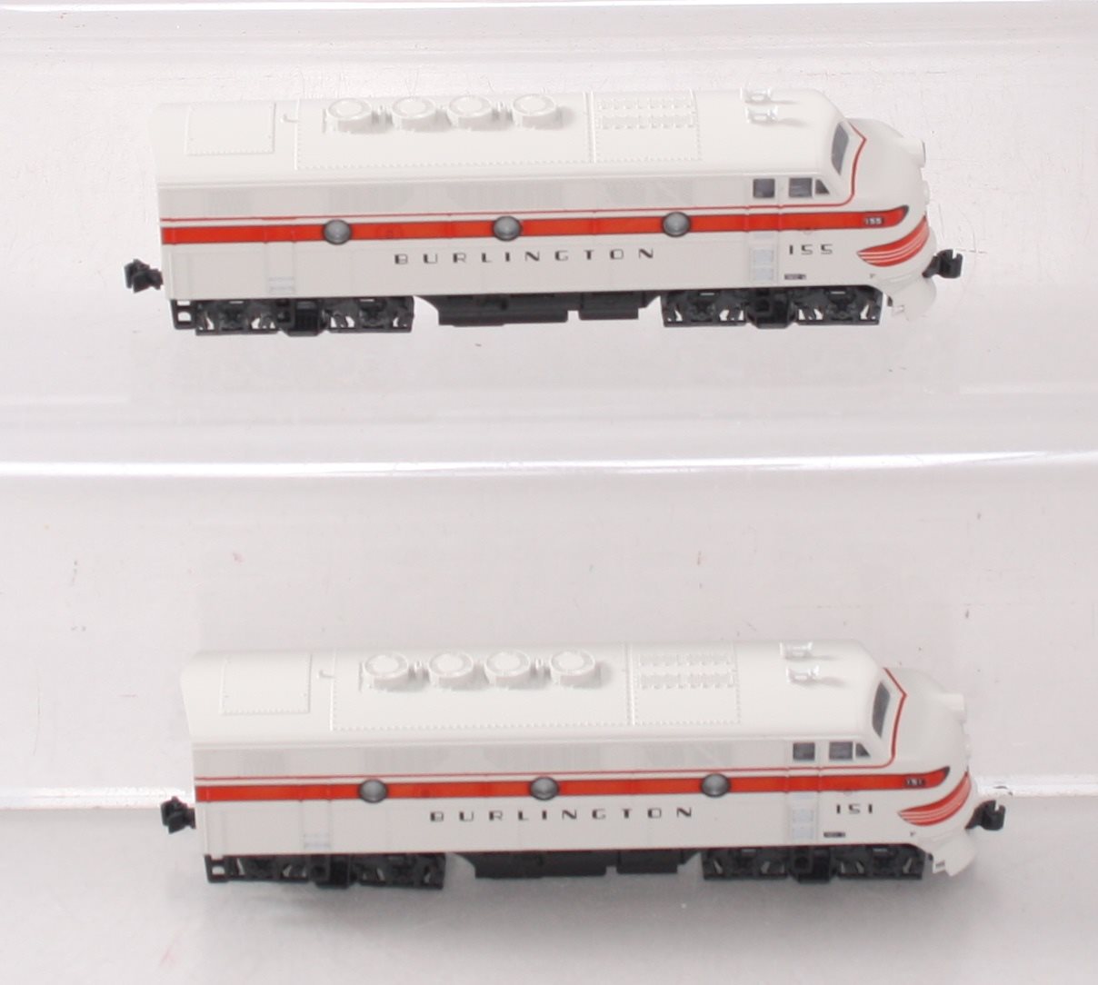 Kato 106-0202 N Scale CB&Q EMD F2 A/A #151, 155 – Trainz