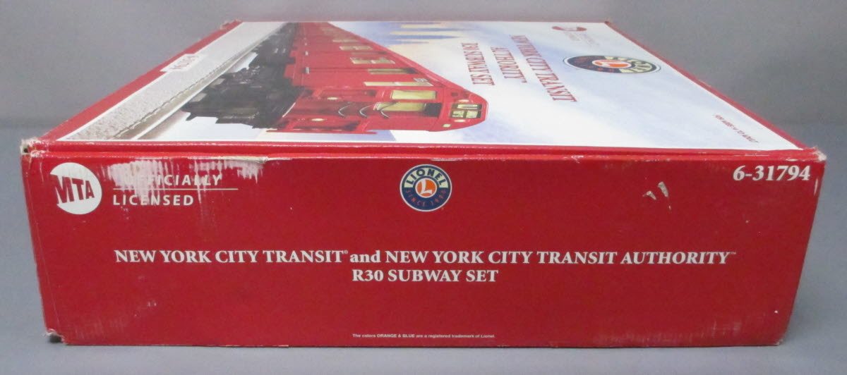 Lionel 6-31794 NYC Transit Authority R30 Subway Set