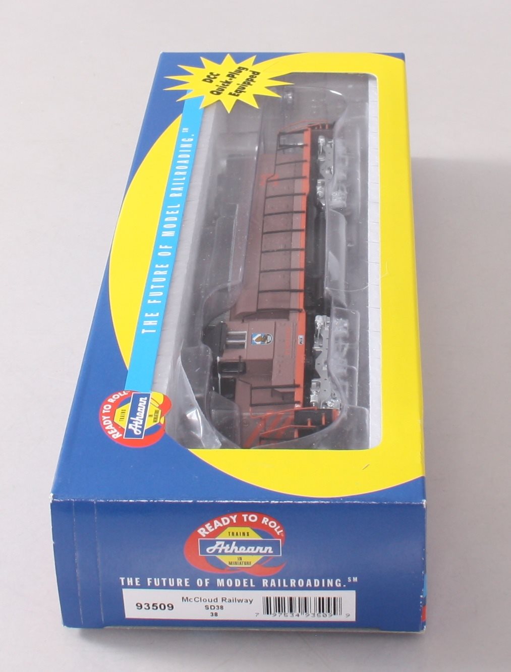 Athearn 93509 HO Scale McCloud Railway SD38 Diesel Locomotive #38