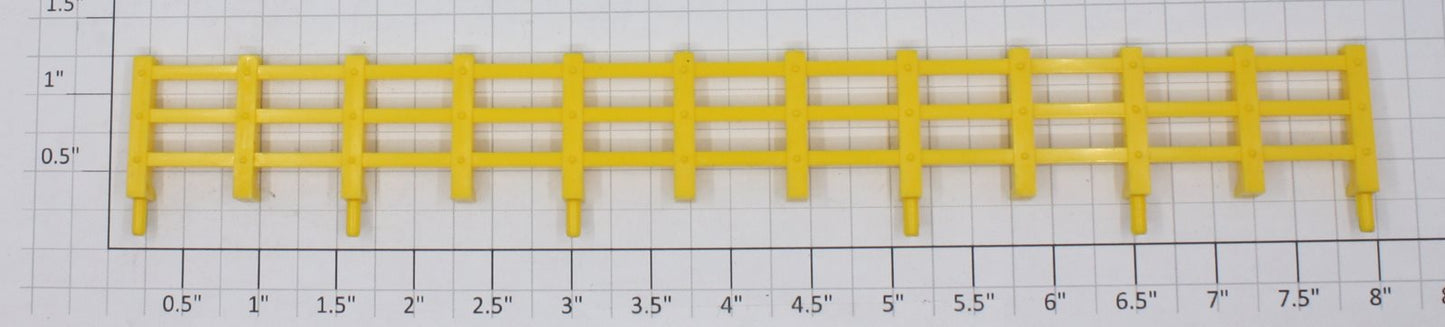 Lionel 1877-5 Long Yellow Fence Section