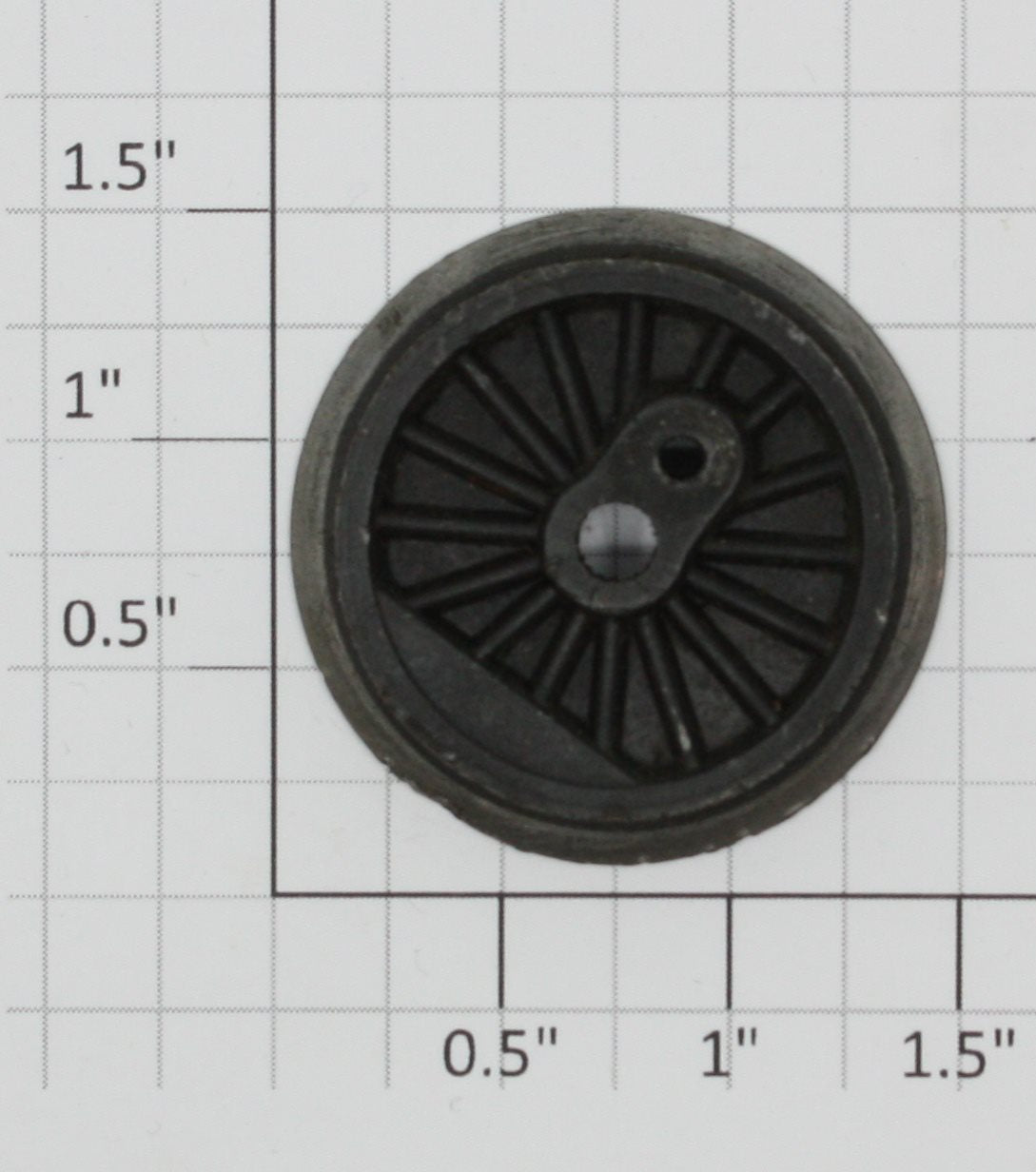 Lionel 736-7 Black Plain End Wheel-No Eccentric Stud