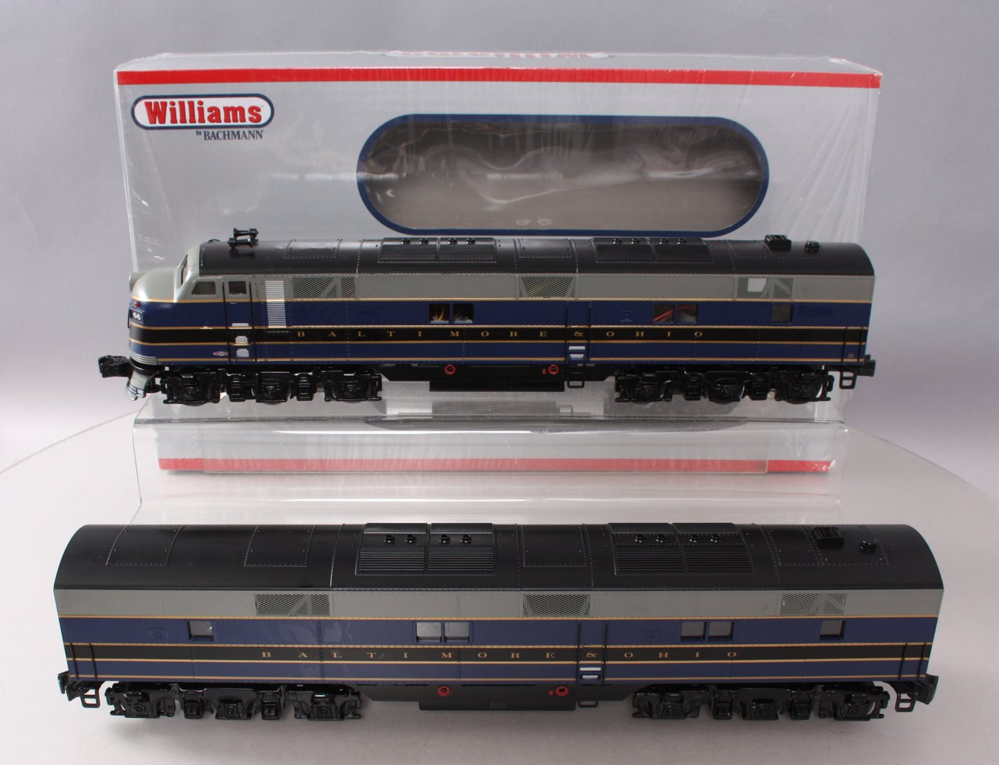 Williams 20502 O Gauge Baltimore & Ohio EMD E7 A-A 3-Rail Diesel Locomotive Set