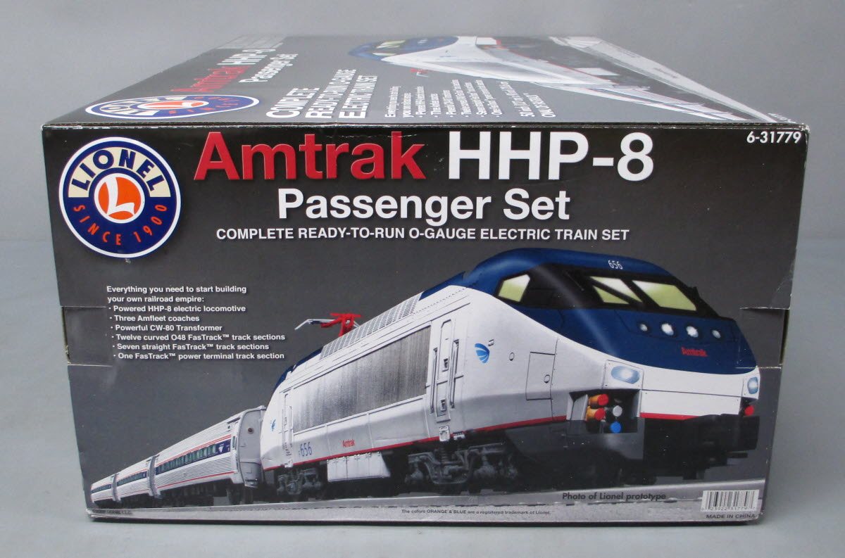 Lionel 6-31779 O Gauge Amtrak HHP-8 Amfleet Electric Passenger Train Set