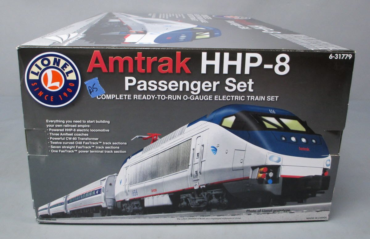 Lionel 6-31779 O Gauge Amtrak HHP-8 Amfleet Electric Passenger Train Set