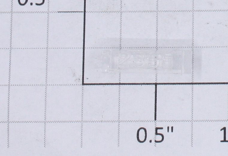 Lionel 2355-10 Clear Left Hand Raised Number Marker Lens/Number Board