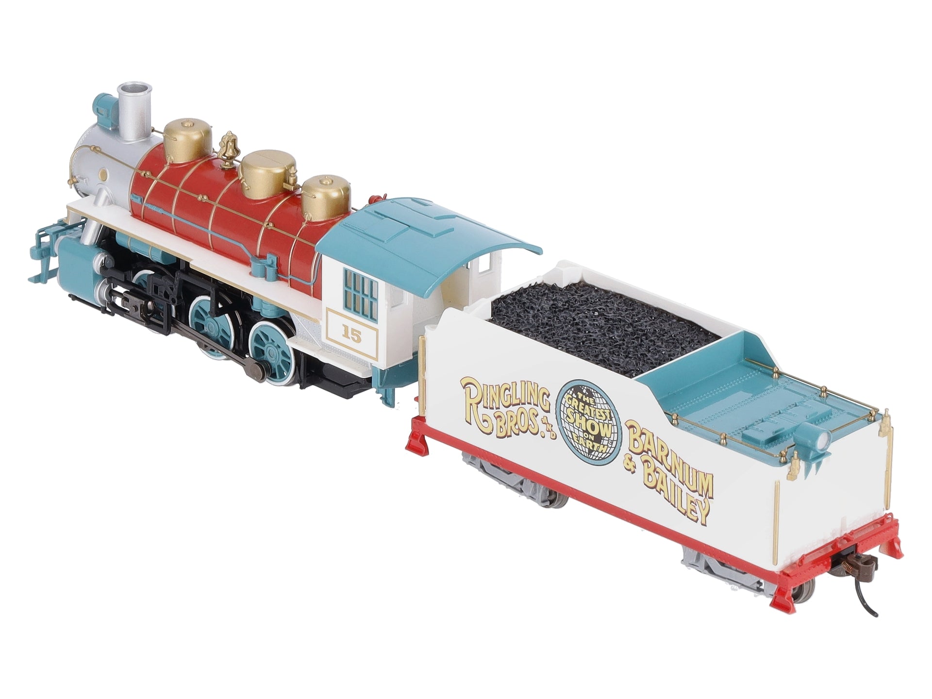 Bachmann 53701 HO Ringling Bros. and Barnum and Bailey 0-6-0 USRA Steam  Loco #15