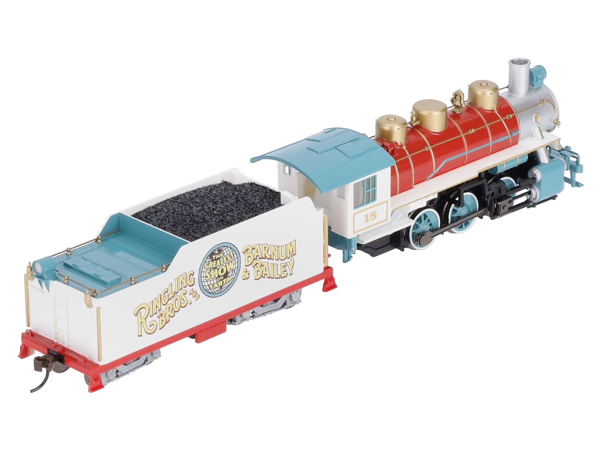 Bachmann 53701 HO Ringling Bros. and Barnum and Bailey 0-6-0 USRA Steam  Loco #15