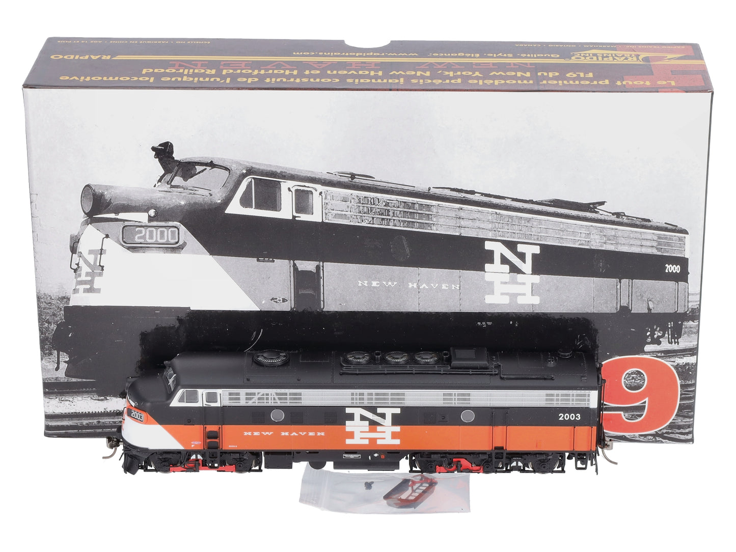 Rapido Trains 14001 HO Scale New Haven EMD FL9 Diesel Engine #2003