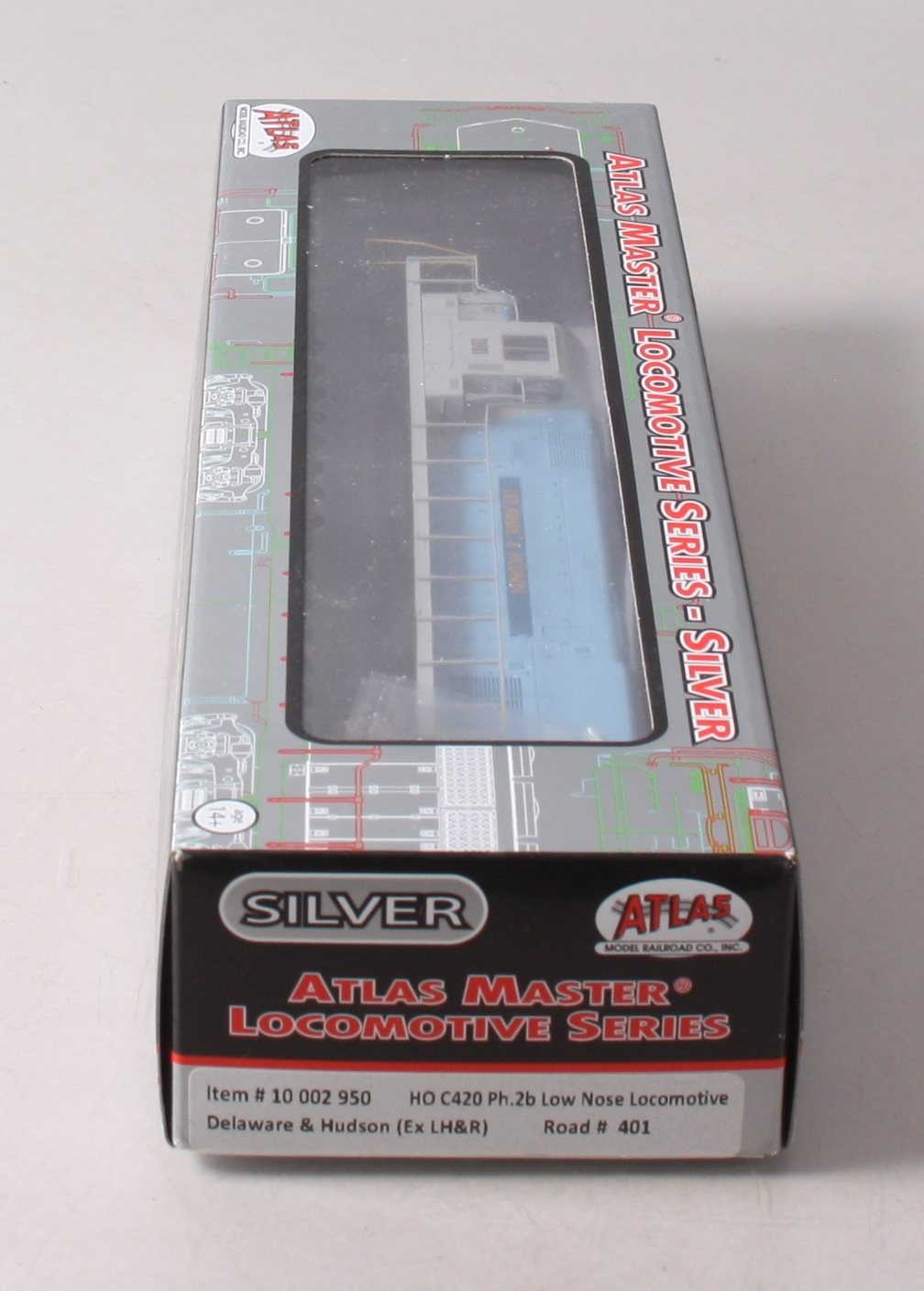 Atlas 10002950 HO Delaware & Hudson C420 Ph. 2B Low Nose Diesel Locomotive #401