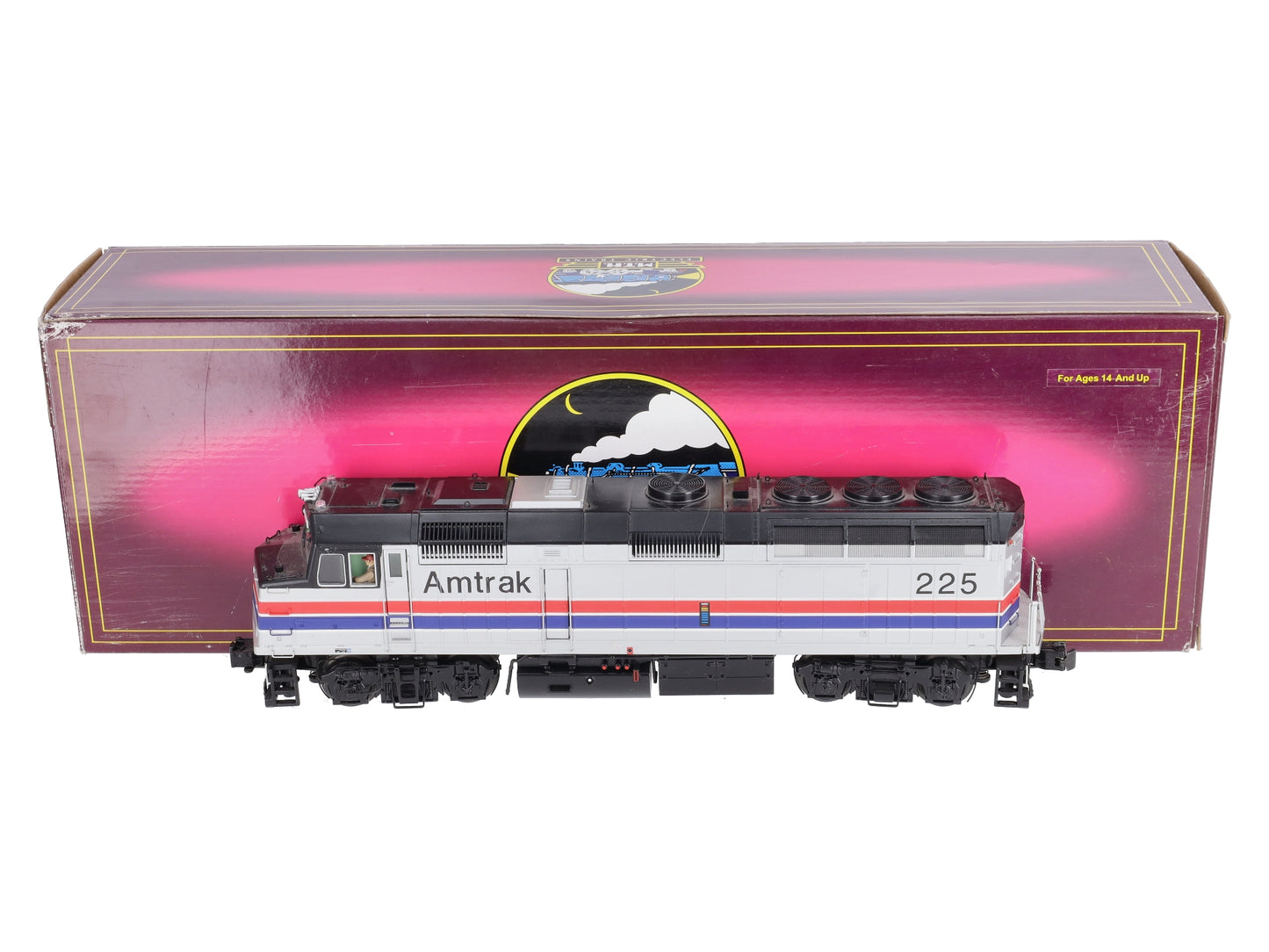 MTH 20-2905-3 O Gauge Amtrak F40PH Non-Powered Diesel Engine #225