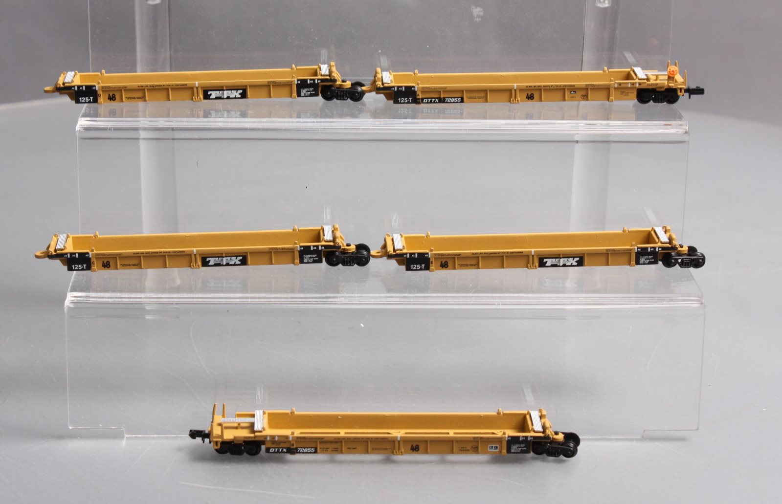 Walthers 932-8108 N Scale TTX 5-Unit Double Stack Car Set #72855