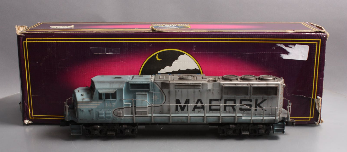 MTH 20-2181-1 O Weathered Maersk GP60M Diesel Engine w/Proto Sound #147 EX/Box