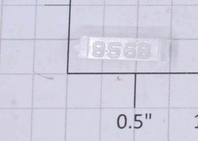 Lionel 8568-10 Left Hand Clear Raised Number Marker Lens/Number Board