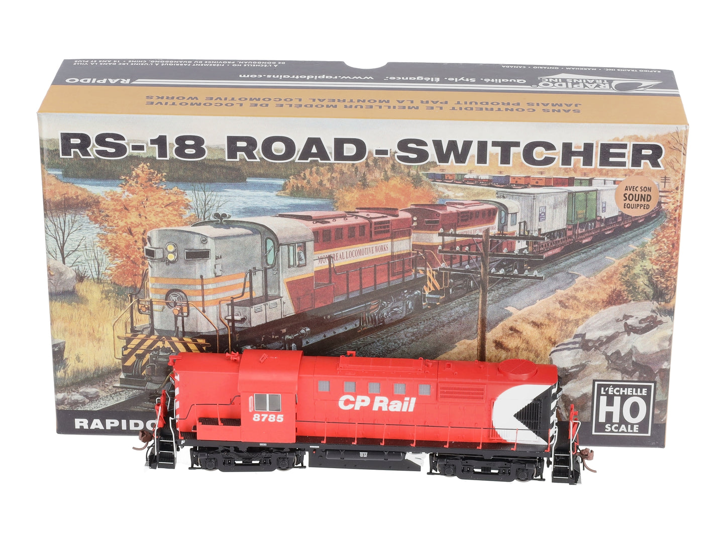 Rapido Trains 32543 HO MLW Powered RS-18 Diesel Locomotive #8785 w/ DCC & Snd