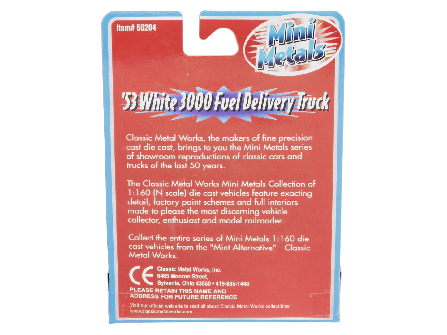 Classic Metal Works 50204 N Mini Metals '53 White 3000 Fuel Trucks (Pack of 2)