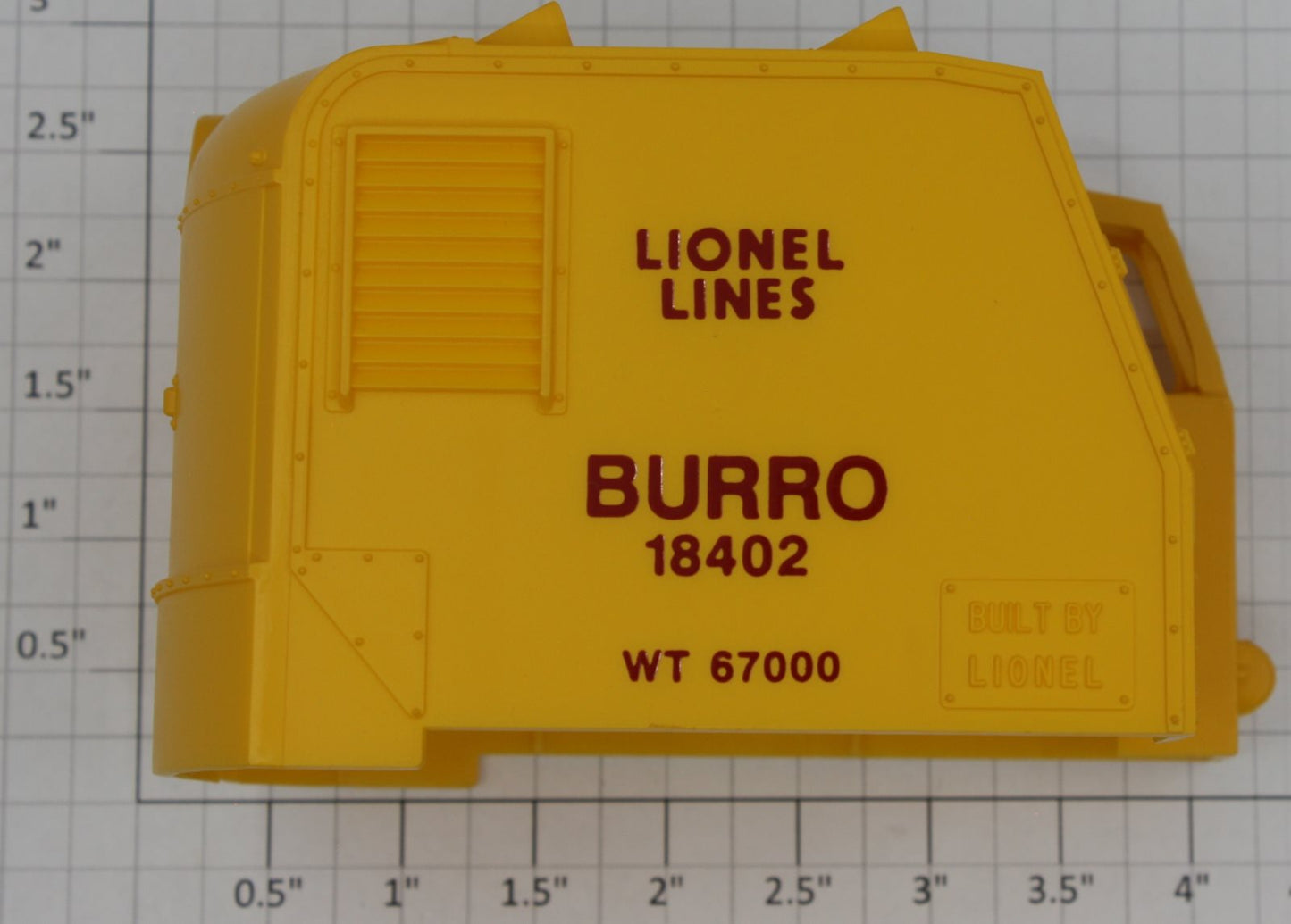 Lionel 18402-1 "Lionel Lines" Burro #18402 Yellow Crane Cab