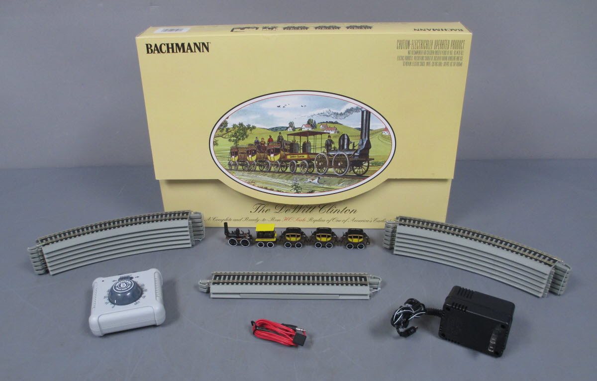 Bachmann 00641 HO Scale DeWitt Clinton Historic Steam Train Set