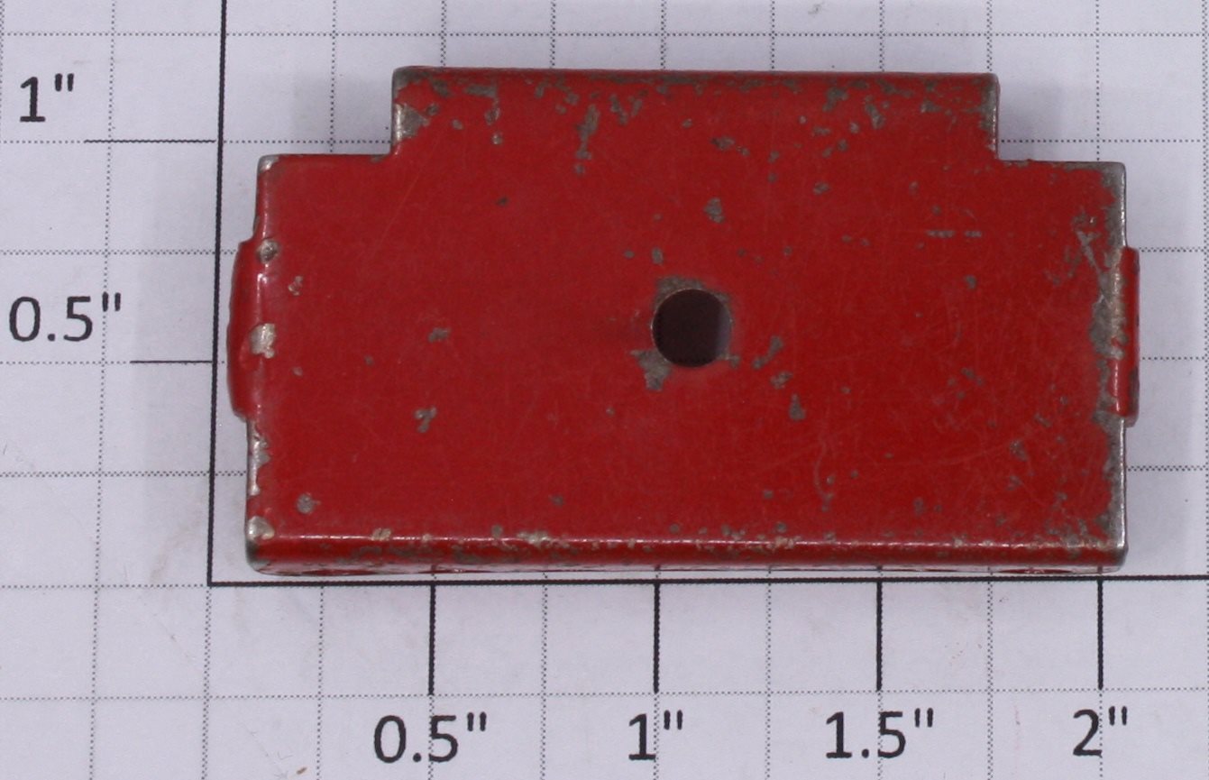 Gilbert 1931-14 Red Bearing Block with Hole for Hudson Erector Locomotive-