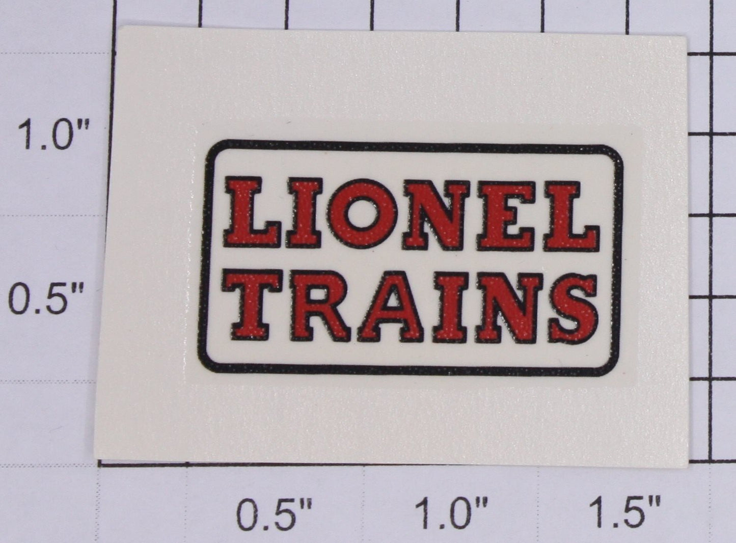 Lionel 93-10 White "Lionel Trains" Water Soluble Decal