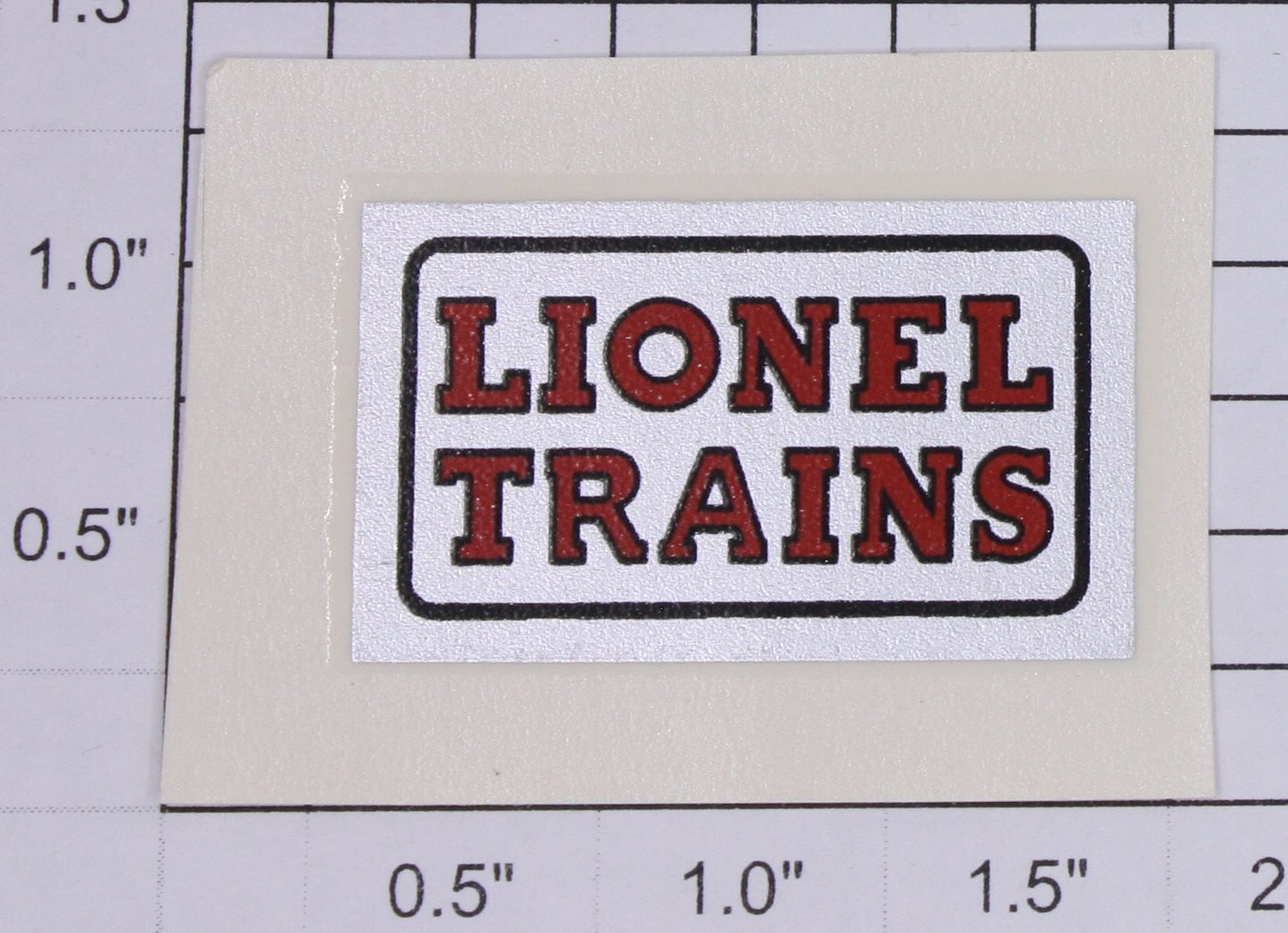 Lionel 93-10 Silver "Lionel Trains" Water Soluble Decal