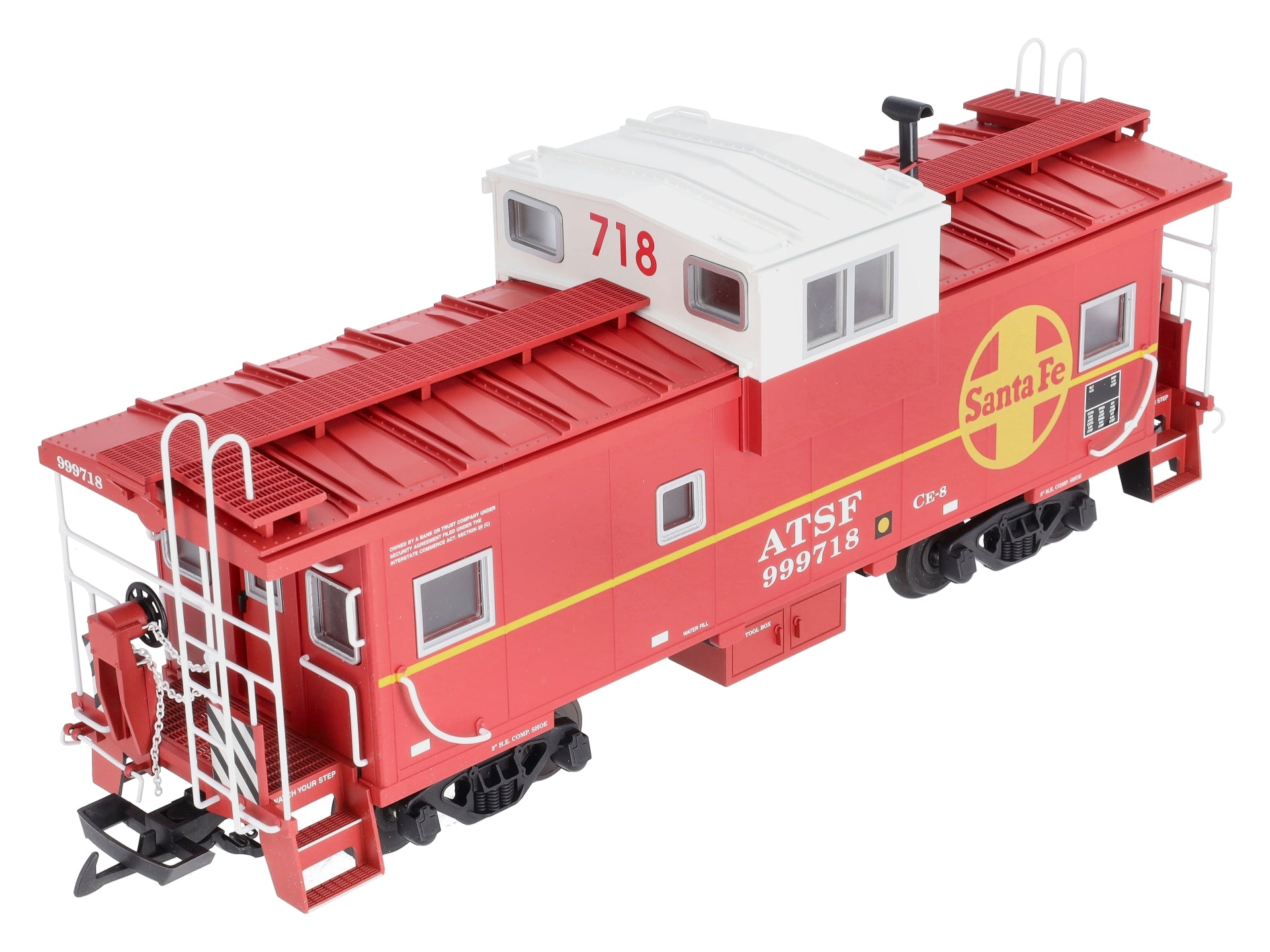 USA Trains 12123 G Atchison, Topeka & Santa Fe Extended Vision Caboose  #999718