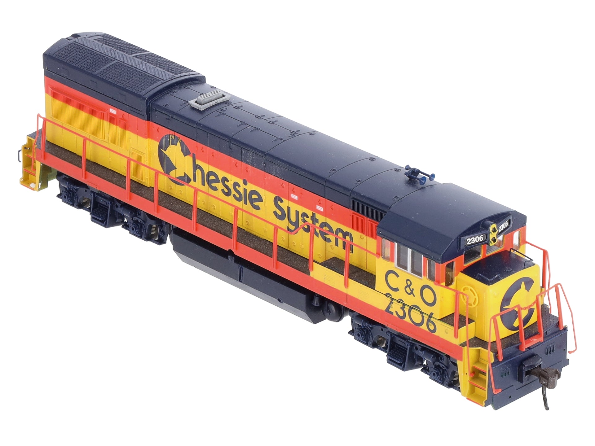 Atlas 8694 HO Scale Chessie System GE U23B Diesel Locomotive 2306 Trainz