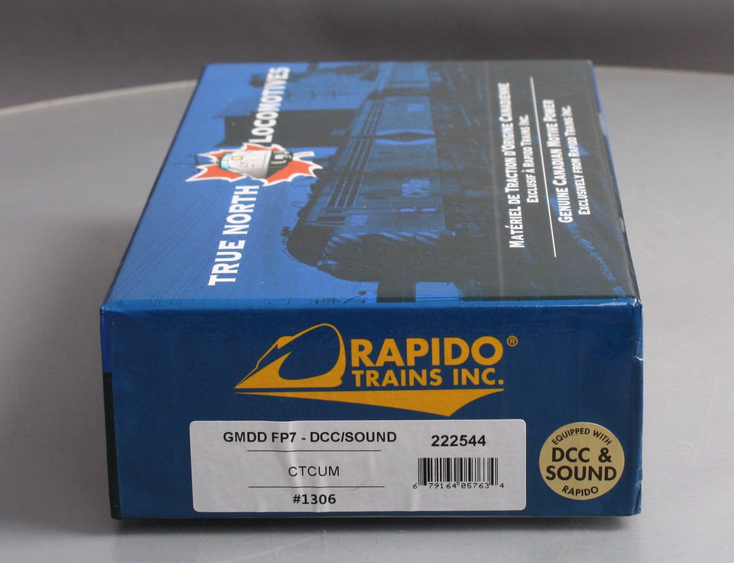 Rapido Trains 222544 HO Scale GMDD FP7 CTCUM Diesel #1306 w/ DCC/Sound