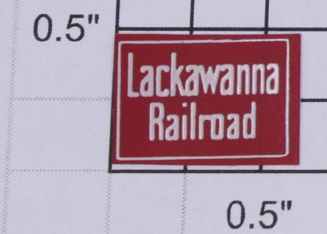 Lionel 2321-16 Lackawanna Rectangular Sticker Decal