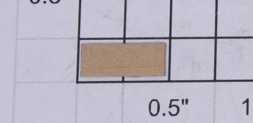 Lionel 657-11 Brass "657" Sticker Name Plate with Adhesive