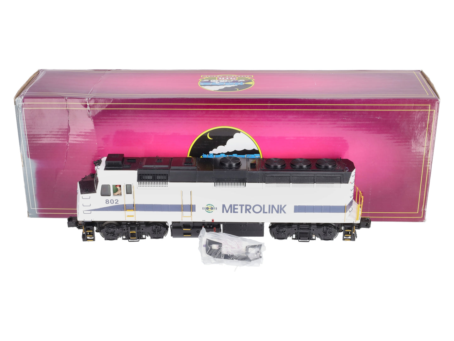 MTH 20-20257-1 Metrolink F40PH Diesel Engine with PS 3.0 #800 (Hi-Rail Wheels)