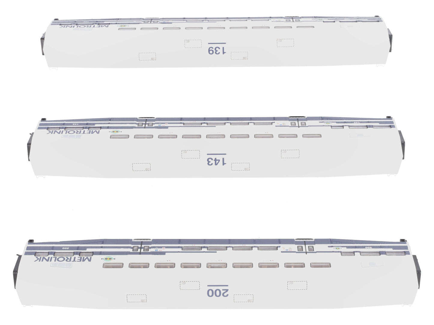 Athearn 25954 HO Metrolink RTR Bombardier Coach 3 Car Set