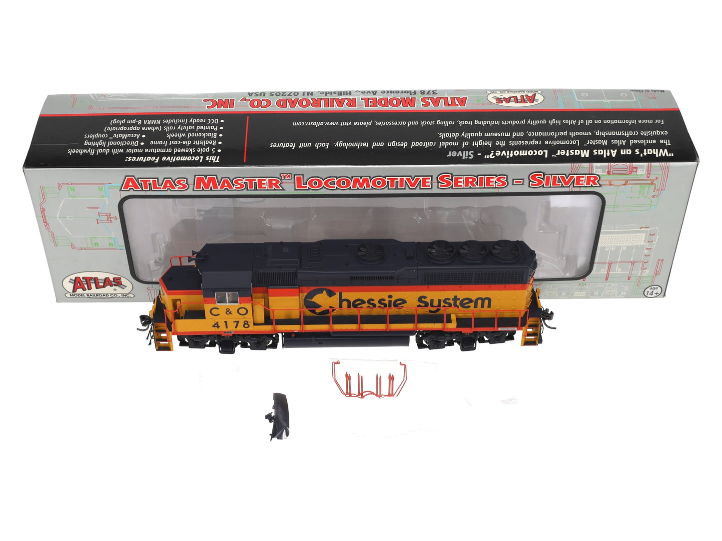 Atlas 10000346 A HO Chessie System GP40-2 Diesel Locomotive #4178 -DC