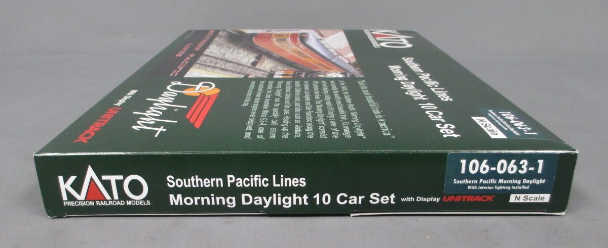 Kato 106-063-1 N SP Lines Morning Daylight Passenger Cars(Set of 10)