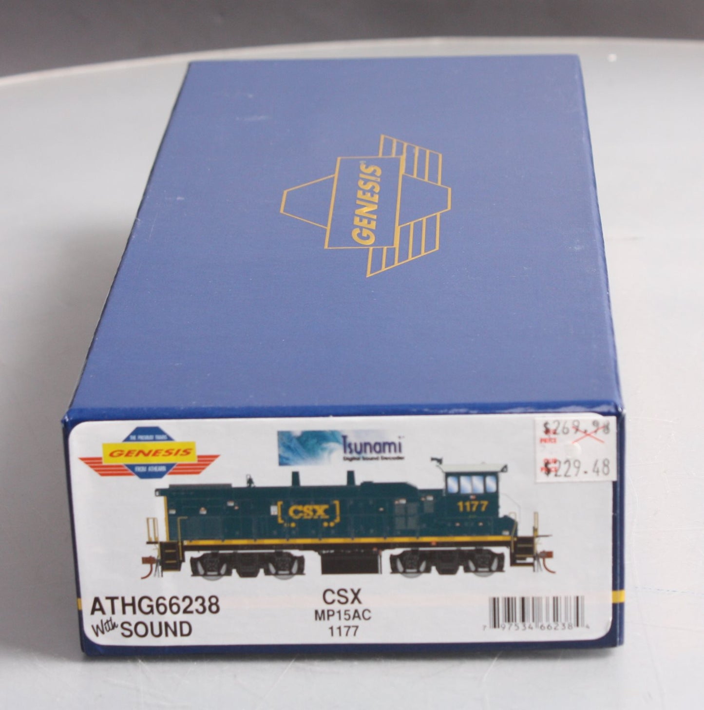 Athearn G66238 HO Scale CSX MP15AC Diesel Locomotive #1177 with Sound