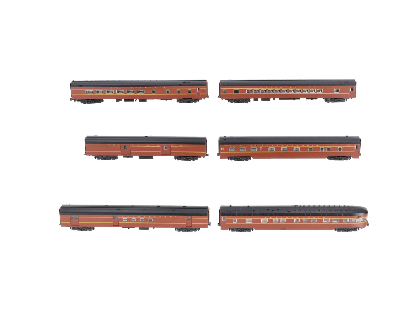 Kato 106-018 PRR 6-Car Smooth Side Passenger Set