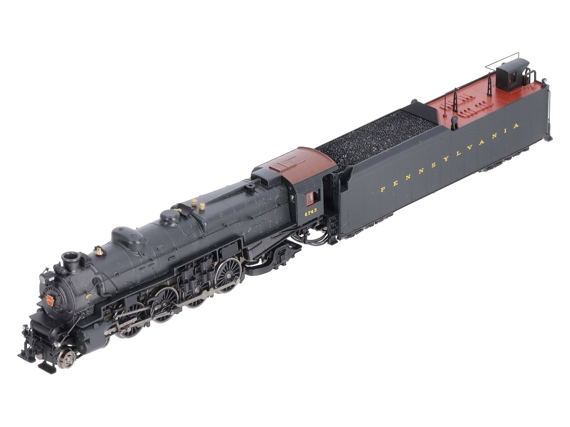 Broadway Limited 3072 N PRR Class M1a 4-8-2 Steam Loco & Tender #6743 –  Trainz