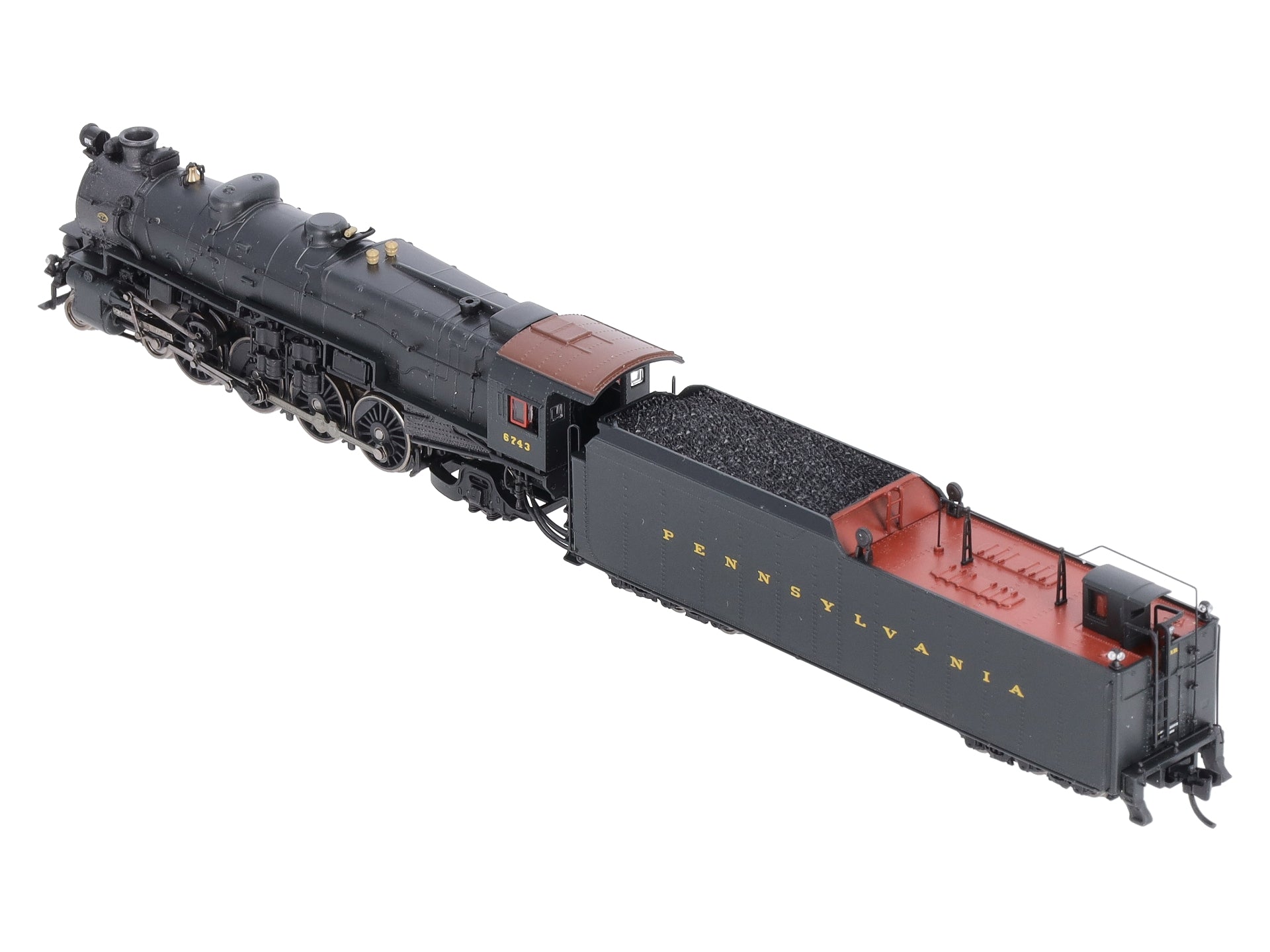 Broadway Limited 3072 N PRR Class M1a 4-8-2 Steam Loco & Tender #6743 –  Trainz